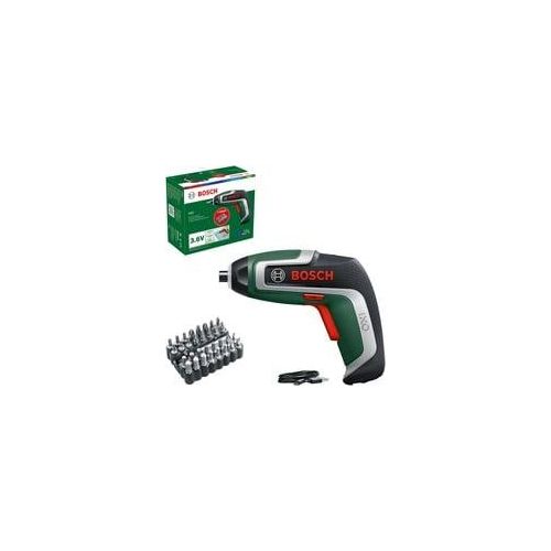 Akkuschrauber IXO 7 Bit-Set 3,6Volt grün/schwarz, Li-Ionen Akku 2,0Ah, 32-teiliges Schrauberbit-Set