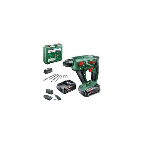 Akku-Bohrhammer Uneo Maxx, 18Volt grün/schwarz, 2x Li-Ionen Akku 2,0Ah, im Koffer, POWER FOR ALL ALLIANCE