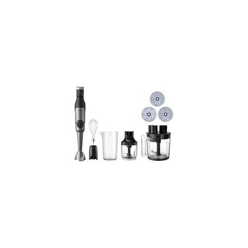 5000 Series Stabmixer HR2685/00 schwarz/edelstahl, 1.200 Watt, mit Küchenmaschinen-Aufsatz, Zerkleinerer, Schneebesen