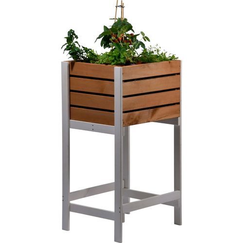 dobar Hochbeet Obstkiste inkl. Pflanzfolie natur