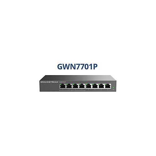 Grandstream GWN7700 Series GWN7701P - Switch - unmanaged - 8 x 10/100/1000 (4 PoE)