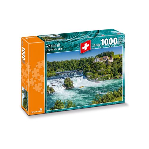 Puzzle »Rheinfall mit Schloss Laufen«