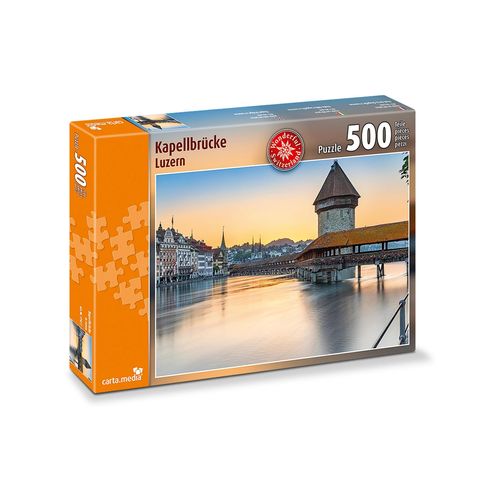 Puzzle »Carta.Media Kapellbrücke Luzern«, (500 tlg.)