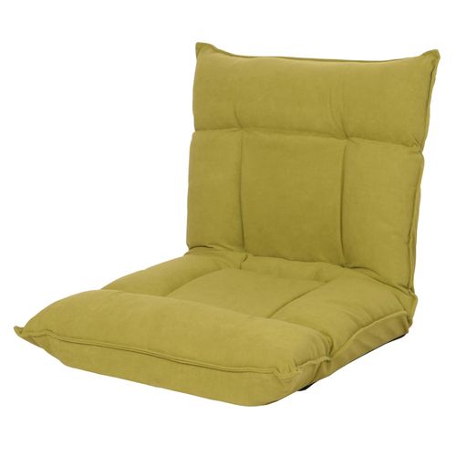 Bodensessel MCW-N44, Relaxsessel Bodenkissen Bodensofa Klappsessel 6 Relaxpositionen, stabiles Gestell Samt ~ grün