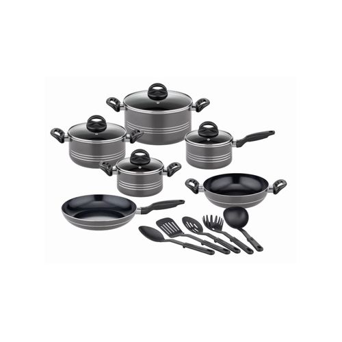 Kochtopf-Set Milano Grey 15-tlg.
