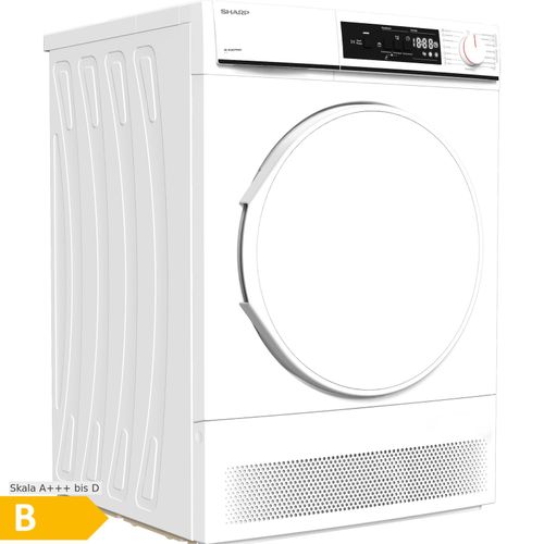 SHARP Kondensationstrockner KD-NCA8S7PW91-DE
