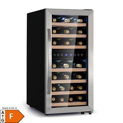 Vinamour 33 Duo Weinkühlschrank 2 Zonen 89 L / 33 Flaschen 5-18°C Touch 33 Flaschen 2 Kühlzonen