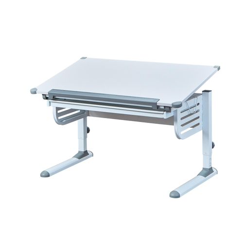 Inter Link Schülerschreibtisch Skalare - weiss und grau