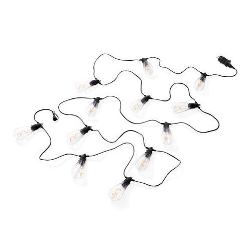 LED-Filament-Lichterkette - Schwarz