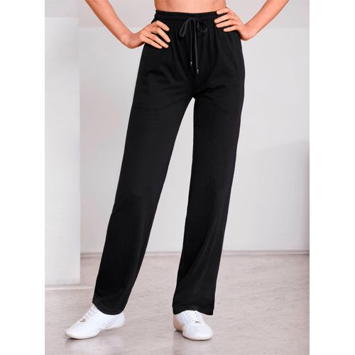 Sporthose CATAMARAN, Damen, Gr. 18/19, Kurzgrößen, blau (schwarz, marine), 100% Baumwolle, unifarben, lang, Hosen