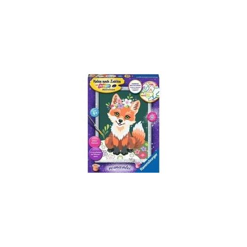 Malen nach Zahlen - Blumiger Fuchs