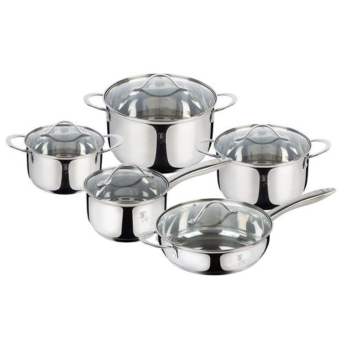 BERLINGER HAUS SILBERSCHMUCK 10-TEILIGES STAHLTOPFSET BH-6660