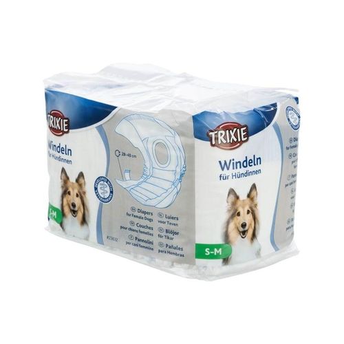 Trixie Windeln für Hündinnen Größe S-M Taillenumfang 28-40cm (12-Pack)