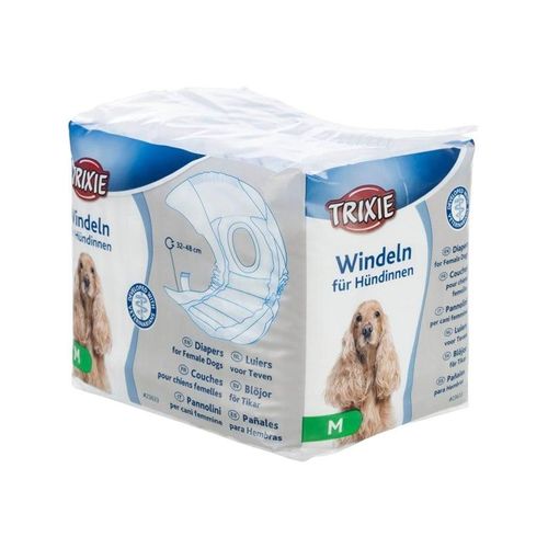 Trixie Windeln für Hündinnen Größe M Taillenumfang 32-48cm (12-Pack)