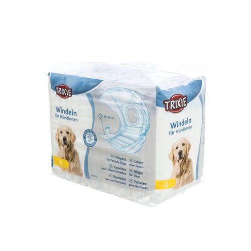 Trixie Windeln für Hündinnen Größe L Taillenumfang 38-56cm (12-Pack)