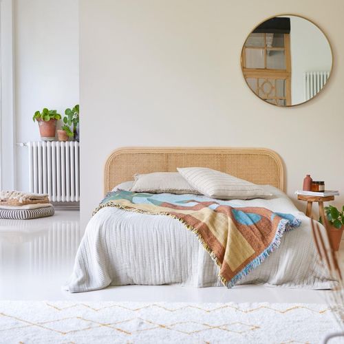 Kopfteil aus Rattan für Bett mit 160 cm Breite Schlafzimmer Doppelbett Kopf