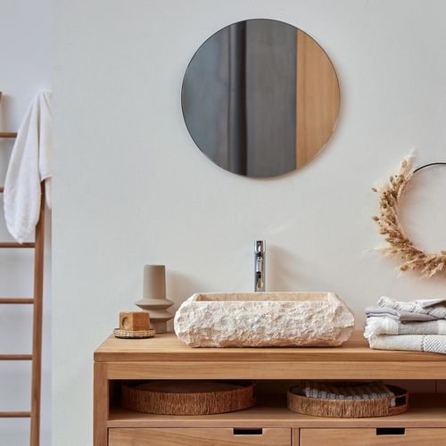 Waschbecken aus Marmor Scrula Slim cream