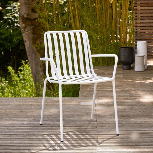 Outdoor Lehnstuhl aus lackiertem Metall Gaby White