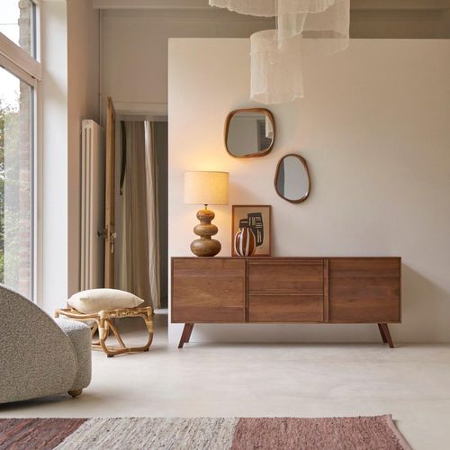 Sideboard aus Akazienholz Niels 175 cm