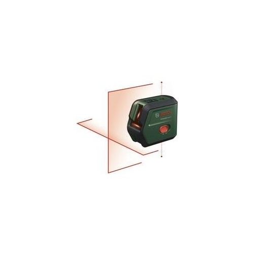 Kreuzlinienlaser UniversalLevel 2 UNI Set grün, rote Laserlinien, Reichweite 12 Meter, mit Stativ