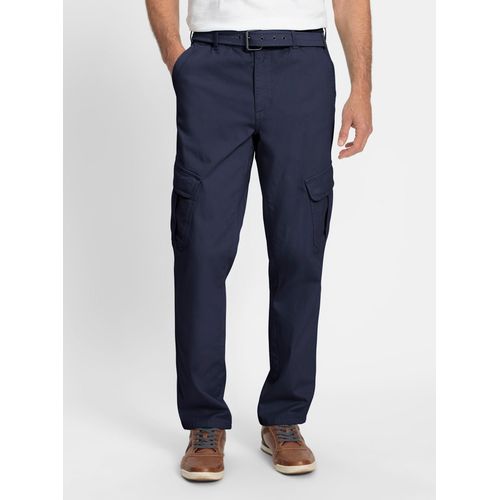 Cargohose CATAMARAN, Herren, Gr. 25, Unterbauchgrößen, blau (marine), 98% Baumwolle, 2% Elasthan, unifarben, lang, Hosen