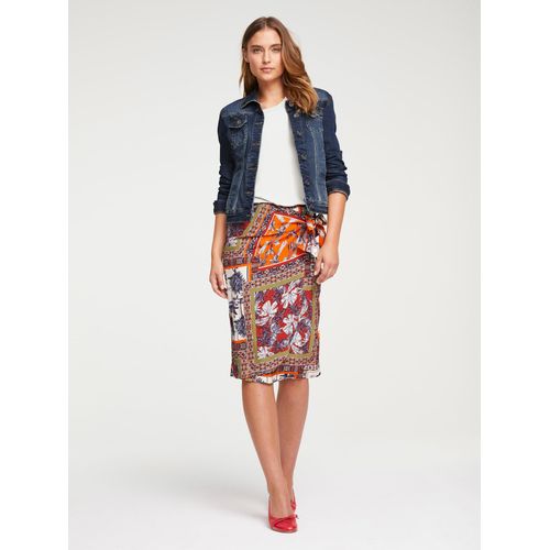 Jeansjacke HEINE, Damen, Gr. 40, blau (schwarz used), 95% Baumwolle, 3% Polyester, 2% Elasthan, unifarben, Langarm, Jacken