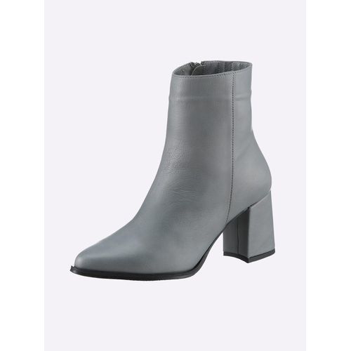 Stiefelette ANDREA CONTI, Damen, Gr. 40, grau, Nubukleder, Rindsleder, Leder, feminin, Schuhe