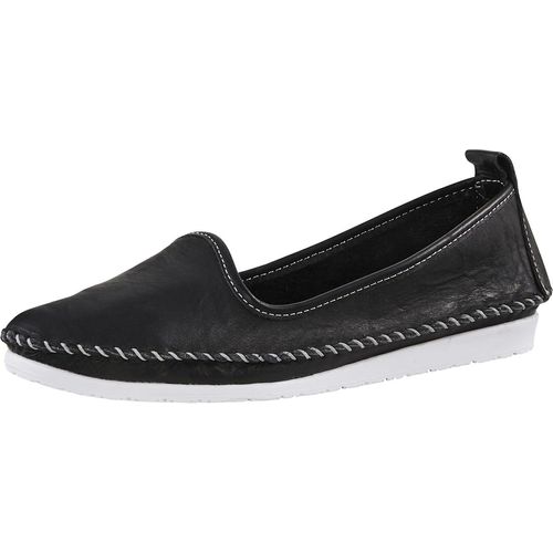 Slipper ANDREA CONTI, Damen, Gr. 41, schwarz, Glattleder, Leder, modisch, Schuhe