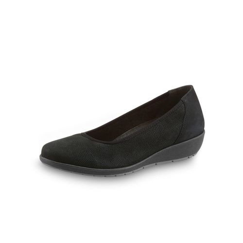 Ballerina CLASSIC, Damen, Gr. 38, schwarz, Nubukleder, feminin, Schuhe
