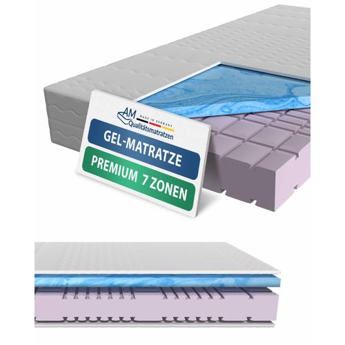 AM Qualitätsmatratzen | Premium Gelschaum-Matratze H3 - 160 x 200 cm