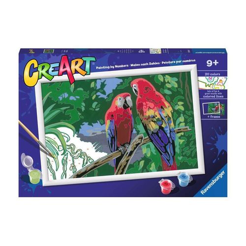 Ravensburger Malen nach Zahlen »CreArt: Colorful Macaws«