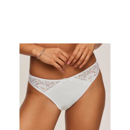 Slip NUANCE, Damen, Gr. 52/54, weiß, Microtouch, Spitze, Obermaterial: 85% Polyamid, 15% Elasthan, Unterhosen, aus weichem Microtouch-Material mit Spitzeneinsätzen, Basic