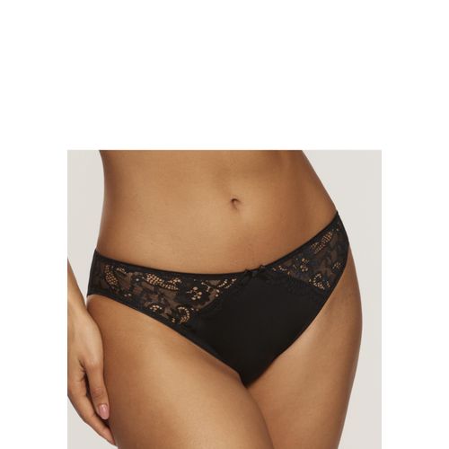 Slip NUANCE, Damen, Gr. 52/54, schwarz, Microtouch, Spitze, Obermaterial: 85% Polyamid, 15% Elasthan, Unterhosen, aus weichem Microtouch-Material mit Spitzeneinsätzen, Basic