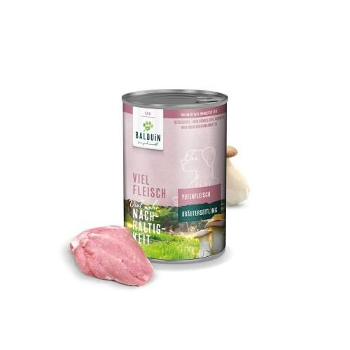 BALDUiN Hund Pute & Kräuterseitling 12x400g