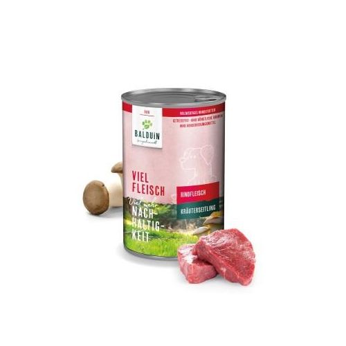 BALDUiN Hund Rind & Kräuterseitling 12x400g