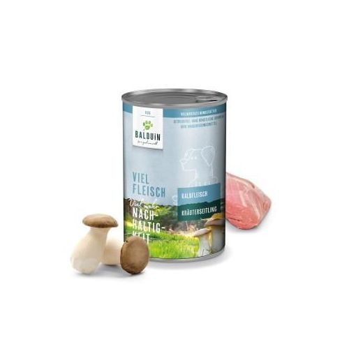 BALDUiN Hund Kalb & Kräuterseitling 12x400g