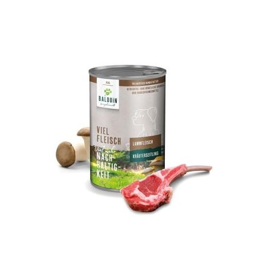 BALDUiN Hund Lamm & Kräuterseitling 12x400g