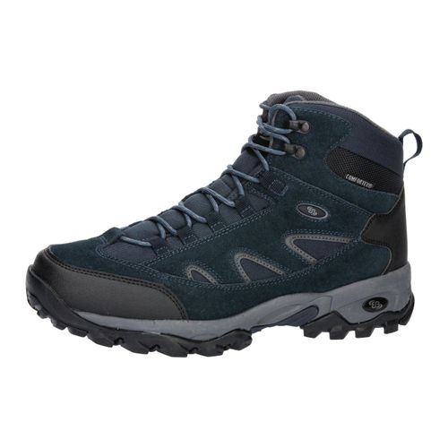 Trekkingschuh BRÜTTING "Trekkingstiefel Nevada", Gr. 44, blau, Veloursleder, Schuhe