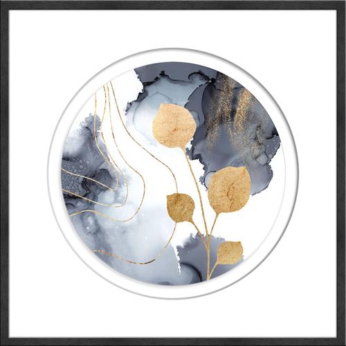 Kunstdruck BLUE MEETS GOLD II