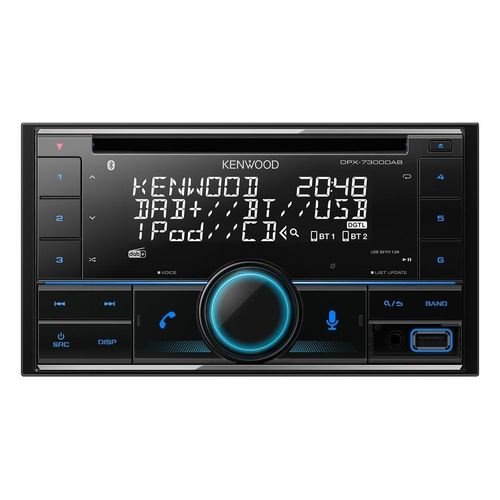 Kenwood Autoradio »DPX-7300DAB 2 DIN«, (Bluetooth-CD Digitalradio (DAB+)