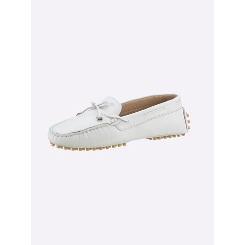 Slipper ANDREA CONTI, Damen, Gr. 39, weiß, Leder, Glattleder, sportlich, Schuhe