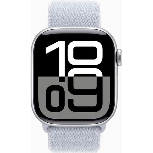Apple Watch S10 Cell/42mm/Silber/Sportband/Blaue Wolke