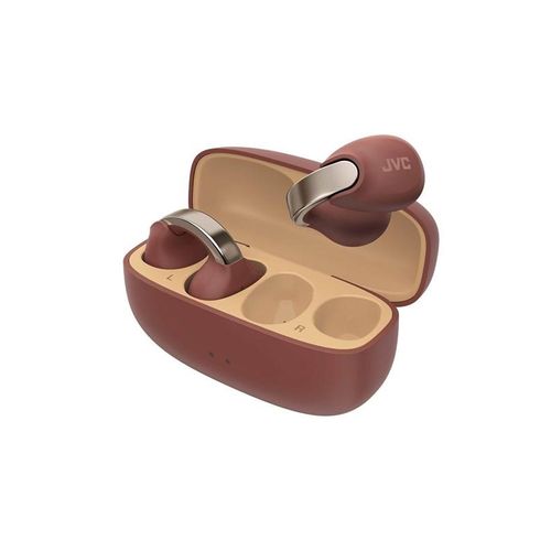 JVC Open Ear Nearphone True Wireless Headphones - Maroon