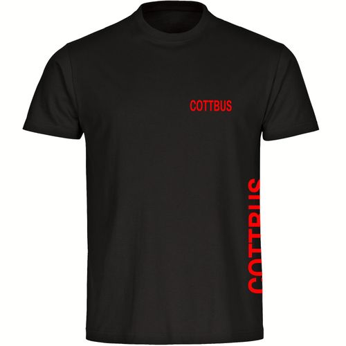 multifanshop Kinder T-Shirt - Cottbus - Brust & Seite - Druck rot - Kind