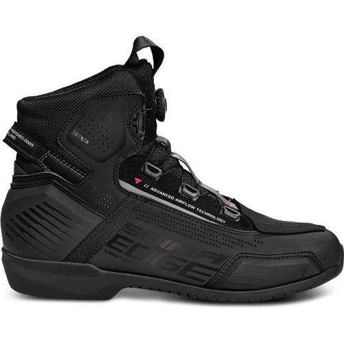 SHIMA Edge Vented Motorrad Schuhe, schwarz, 42