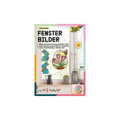 folia Fensterbilder Set Springtime mehrfarbig