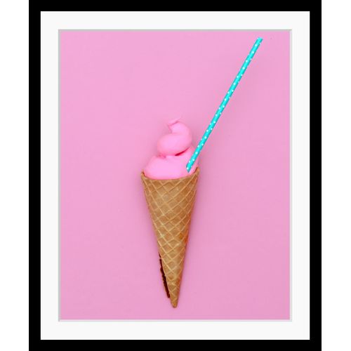 queence Bild »Vivien«, Eis-Süssigkeiten-Süssspeisen-Humor-Lebensmittel-Abstrakt, HD Premium Poster-Druck inkl. Holzrahmen