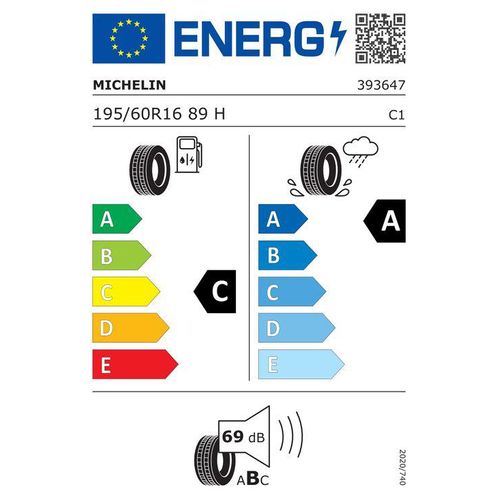 MICHELIN 195/60R16 89H - Primacy 3 Sommerreifen 393647