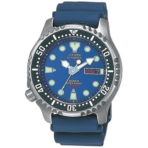 Automatikuhr CITIZEN, blau, Armbanduhren, Damen, Armbanduhr, Herrenuhr, Damenuhr, Taucheruhr, bis 20 bar wasserdicht