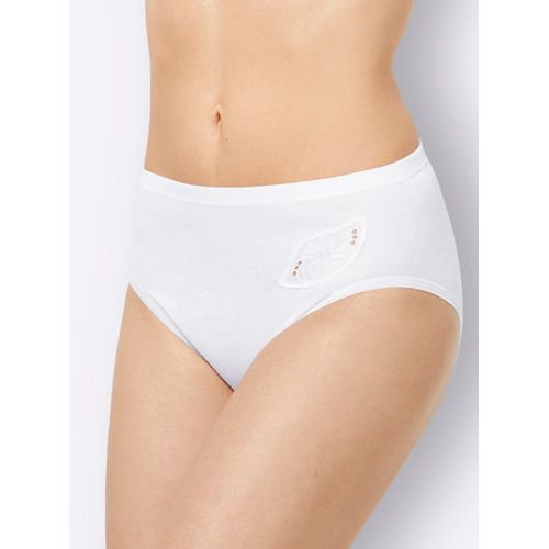 Hüftslip NINA VON C., Damen, Gr. 52, weiß, 100% Baumwolle, Unterhosen